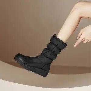 미들부츠 퍼안감 겨울패딩부츠HX-98 방한부츠 여성부츠