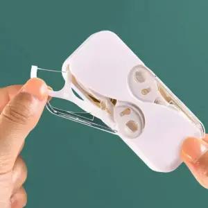 케이스세트 치아청소 치실청소 치실 휴대용 화이트