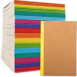 필 56팩 컴포지션 노트북 벌크 크래프트 커버 안감 빈 대학 규칙 여행 일지 여학생 비즈니스용 무지개 척추