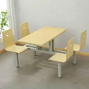 일체형 테이블 단체 테이블의자 카페 인용 세트 의자