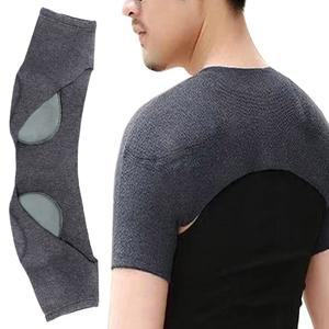 FERCAISH 더블 숄더 브레이스 웜 서포트 프로텍터 어깨 스트랩 가을과 겨울용 니트 로테이터 커프 어깨용 오 홈 스포츠 가드