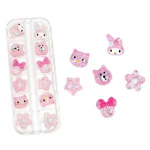 네일아트 러블리 귀욤 케릭터 파츠 6종 각2개 세트