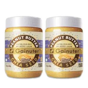 [NS홈쇼핑]제이넛터 땅콩버터 치아씨드 454g 2개- 무첨가 무설탕 땅콩잼..[35575010]