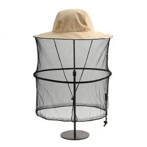 해충방지 모기장 방충모자(크림) 낚시 벌초모자