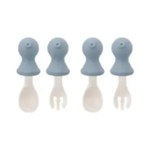 스푼 포크 케이스 휴대용 이유식 준비물 블루