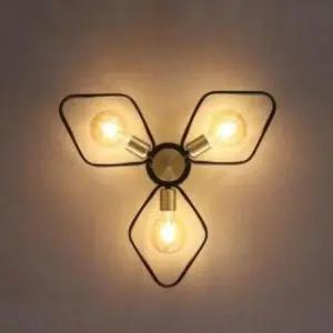 가구 비츠온 직부등 3등 블랙 18858-3A