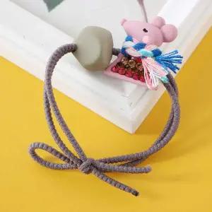 목도리 쥐 머리끈 큐빅 포인트 헤어슈슈