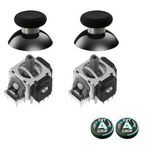 듀얼센스 PS5 / 엣지 컨트롤러용 AKNES GuliKit TMR 전자기 조이스틱 교체, 플레이스테이션 5 엄지스틱 그립, 캡 포함