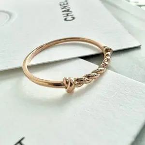 미니 로프 링 레이어드 꽈베기 반지 18k 골드 1호