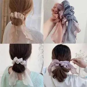 테일 쉬머 곱창 페어리 헤어밴드 고무줄 머메이드 프