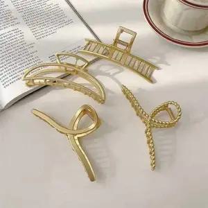 꼬임 헤어밴드 머리핀 반달 스트립 메탈 빅사이즈 롱