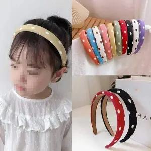 헤어띠 도트 도톰한 빈티지 물방울 헤어밴드 머리띠