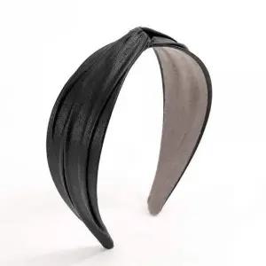 넓은 NEW 꼬임 머리띠 헤어밴드 가죽 와이드 포인트