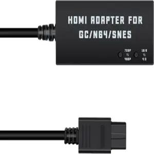 맥바젤 N64에서 HDMI 변환기 닌텐도 게임큐브/N64/SNES/SFC와 호환되는 케이블 어댑터 S-비디오 신호 출력