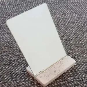 빠띠라인 인테리어 대리석받침 탁상거울 손거울 겸용 인테리어소품 대리석 화장거울