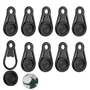 ArrErr 10팩 캠핑용 방수포 클립 헤비 듀티 그립 클램프 방풍 방수 커버 그래버 풀 텐트 패스너 홀더 온실 플라스틱 시트 자동차 커버용 스냅 걸이식