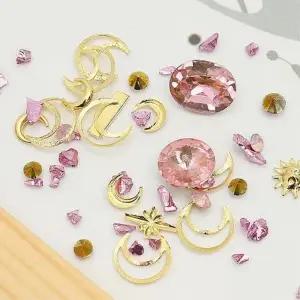 셀프 네일아트 파츠세트-퍼플골드 셀프네일파츠