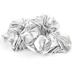 Y2K 실버스크런치 실버곱창 밴드 곱창 스크런치