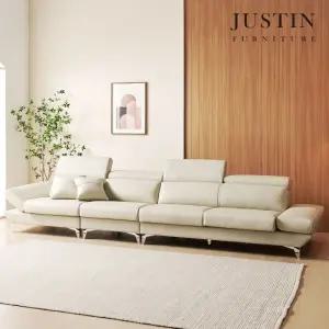 아이드 천연면피 통가죽 6인 소파