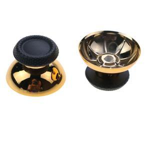 크롬 3D 아날로그 조이스틱 캡 엄지스틱 캡, PS5 플레이스테이션 5용 버섯 헤드 로커 교체 (골드)