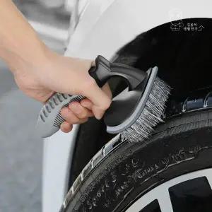 [하프클럽/]자동차 휠 세차 밀대 솔 틈새 청소 도구