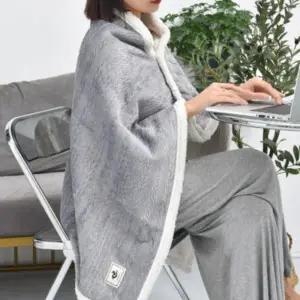 똑딱이 무릎담요 망토 블랭킷 차량용 사무실 100x150cm 캠핑 차박 카페 수험생