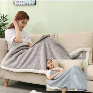 양털 담요 똑딱이 무릎담요 망토 소파 대 사무실 캠핑 차량 차박 카페 수험생 여행