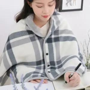 극세사 똑딱이 무릎담요 어깨 수면 담요 망토 사무실 캠핑 차량 차박 카페 수험생 여행