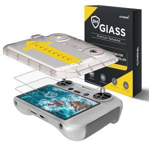 자동 정렬 키트가 포함된 CYNOVA DJI RC2 화면 보호기, 미니 5 프로 / 플립 3 에어 액세서리용 RC 컨트롤러 HD 강화 유리 보호 필름