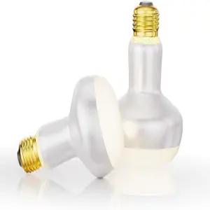 파충류 열 램프 UVA 시뮬레이션 햇빛이 포함된 100W 베이싱 전구 2팩 수명 3000시간 이상 효율적인 난방 및