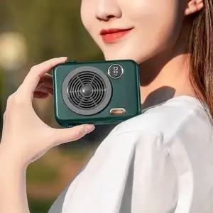 ( )레트로 USB 휴대용 미니 선풍기