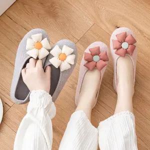 플라워 덧신 슬리퍼 실내화 가벼운 거실화 발편한