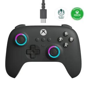 홀 효과 조이스틱과 트리거가 있는 Xbox용 8BitDo Ultimate C 유선 컨트롤러 RGB 조명 파이어 링 Series X