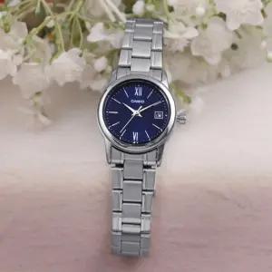 카시오 LTP-V002D-2B3 데일리 심플 아날로그 정장 여자 메탈 시계 d