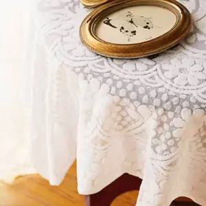 레이스 테이블보 홈데코 소 의자 분위기 식탁보 가구 냉장고 데코 덮개 테이블 식탁 패브릭