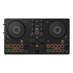 AlphaTheta / Pioneer DJ DDJ-FLX2 초급 컨트롤러 프로페셔널 레이아웃을 갖춘 휴대용 USB 구동 2채널 음악 스트리밍 서비스 과 호환되어 새로운 DJ에게