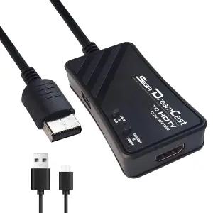 페이에버 SEGA 드림캐스트에서 HDMI 변환기 세가 드림캐스트용 케이블 DC에서 1080P/720P 및 16 9/4 3 비용