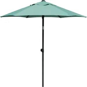 AMMSUN 5.8피트 파티오 파라솔 버튼 틸트 기능이 있는 야외 테이블 우산 UPF50+ 프리미엄 스틸 폴 및 립