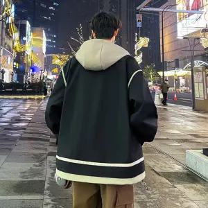 샤오원샵 남친 가을 야상점퍼 주추 야상사파리 코트 하이 빅사이즈 가능 후드 키작남 꾹3