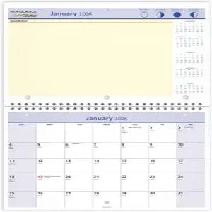 AT-A-GLANCE 2026 월 및 데스크 캘린더 월간 11인치 x 8인치 소형 일일 블록 1.25인치 퀵노트(PM502826)