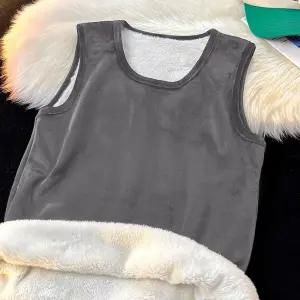 샤오원샵 남친 이너 키작남 패딩조끼 덕다운 조끼 솔리드 컬러 기모 나시 꾹1