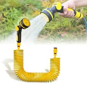 [하프클럽/]스프링 물호스 베란다 청소 세차분사기(10M)