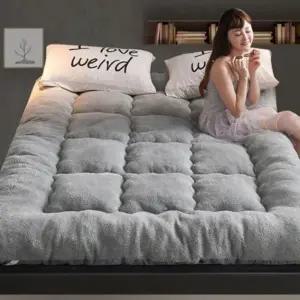 자가 발열 웜 토퍼 매트 두꺼운 양털 토퍼 SQK 침대 차박 매트리스