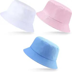 남성용 잔마이 3개 XXL 버킷햇 대형 오버사이즈 여름 해변용 면 모자 어부용