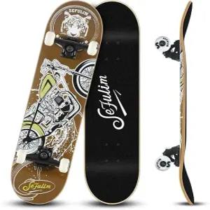 세플림 31 x 8 인치 완전 스케이트보드 7 레이어 캐나다 메이플 더블 킥 덱 오목 크루저 트릭 남자 청소년