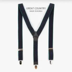 [콩심팥심]TBZ 스트릿패션멜빵 서스팬더 네이비그린