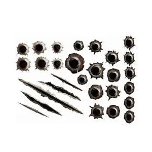 [하프클럽/]차량용 스티커 총알 재미있는차량용스티커 구멍