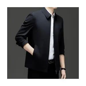 남성 깔끔한 가을 자켓 봄 칼라 재킷 캐주얼 상의 모직 인기3