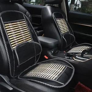 [하프클럽/]차량용 대나무 시트 바람방석  땀 등받이 방석