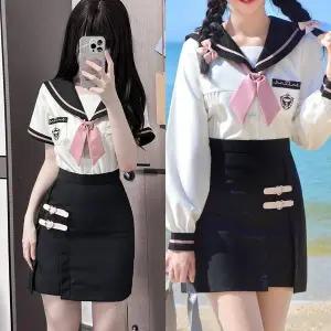 TBZ 러브시그널 벨트디테일 세라복 프레피룩 교복세트